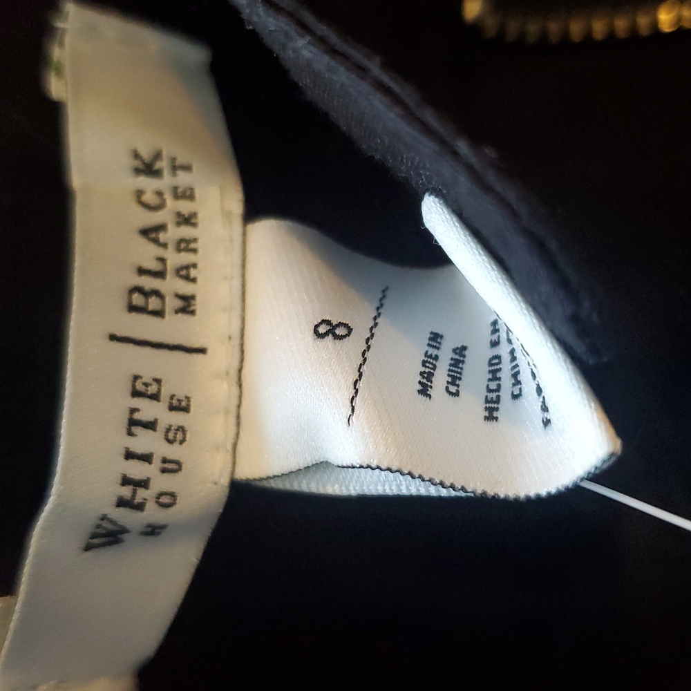 White House Black Market Women's Black Cargo Shorts - Picture 2 of 4